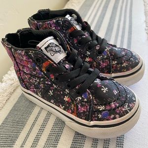 Vans Sk8 high top toddler shoes